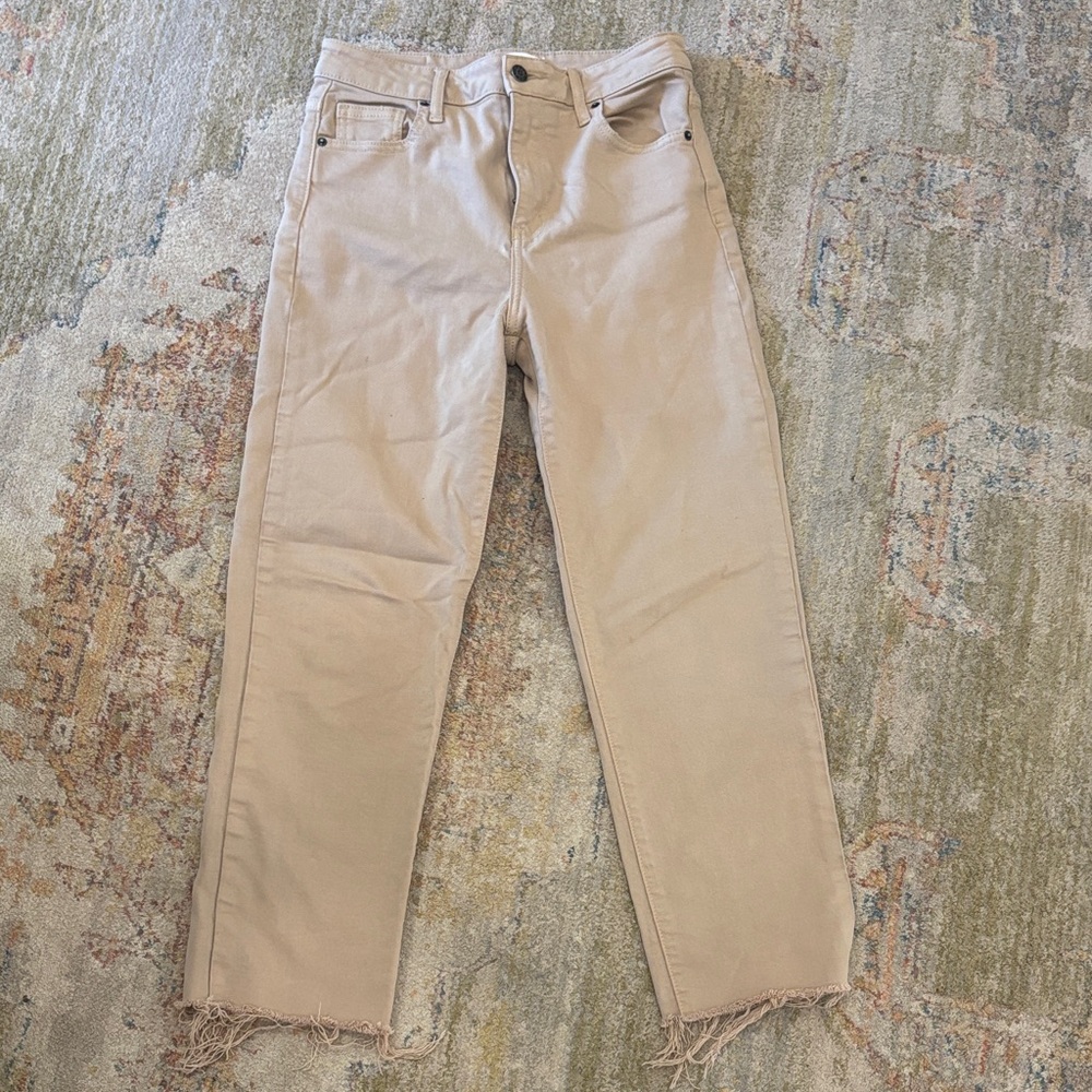 CJLA Chrissy Khaki  Frayed Hem Jeans